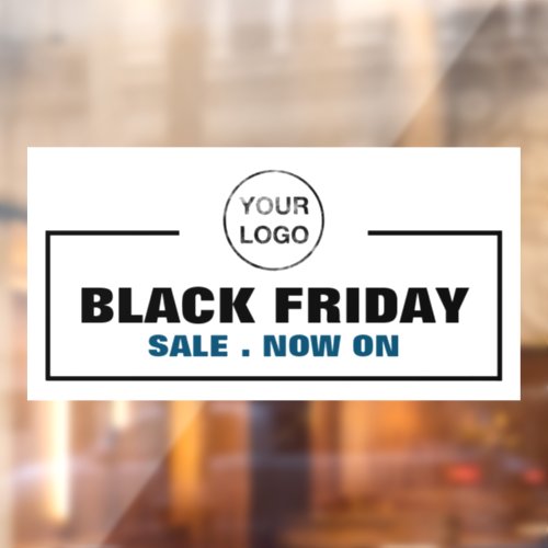 Black Friday Sale and Business Logo Window Cling