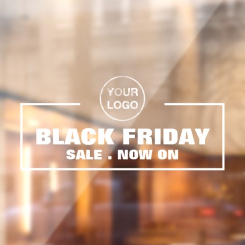 Black Friday Sale and Business Logo Window Cling