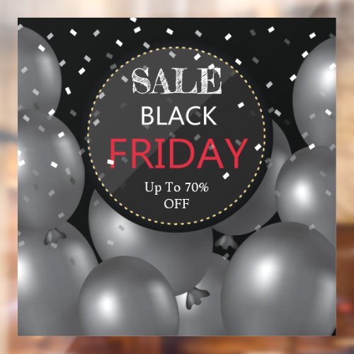 Black Friday Sale Banner Illustration Design Window Cling