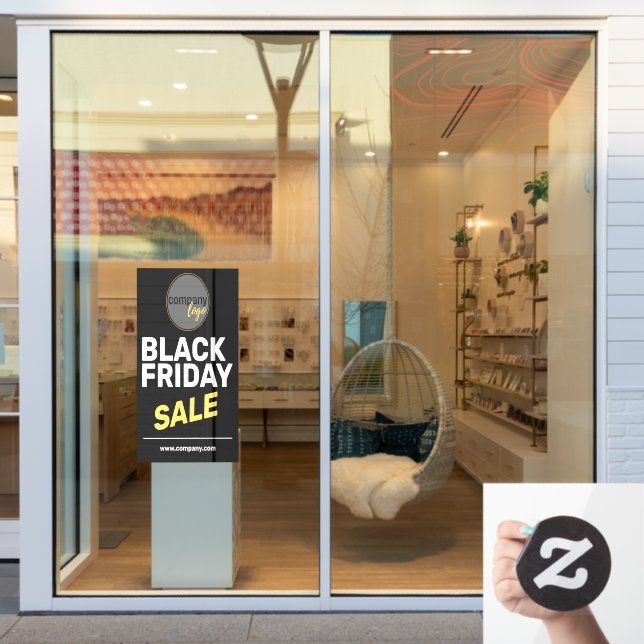 BLACK FRIDAY SALE BOLD BUSINESS LOGO MARKETING  WINDOW CLING (Store Window)