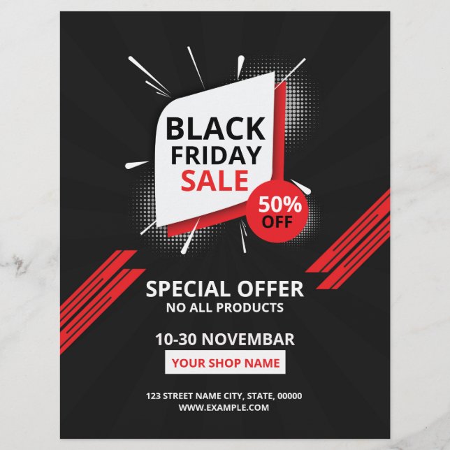Black Friday Sale Flyer (Front)