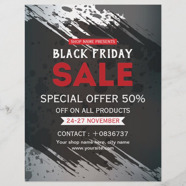 Black Friday Sale Flyer (Front)