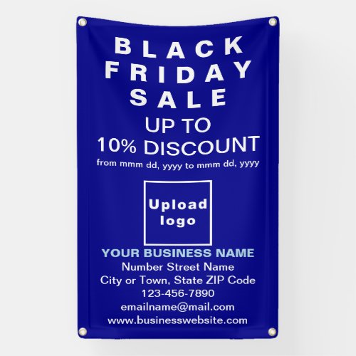 Black Friday Sale on Blue Banner
