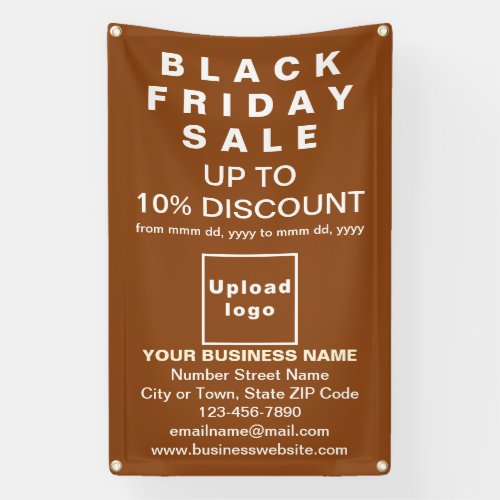 Black Friday Sale on Brown Banner