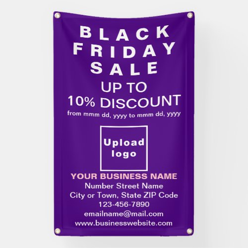 Black Friday Sale on Purple Banner