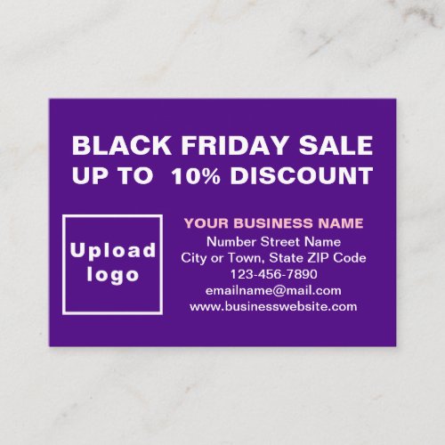 Black Friday Sale on Purple Enclosure Card