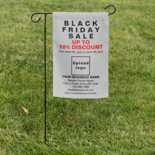 Black Friday Sale on Single_Sided Print Gray Garden Flag