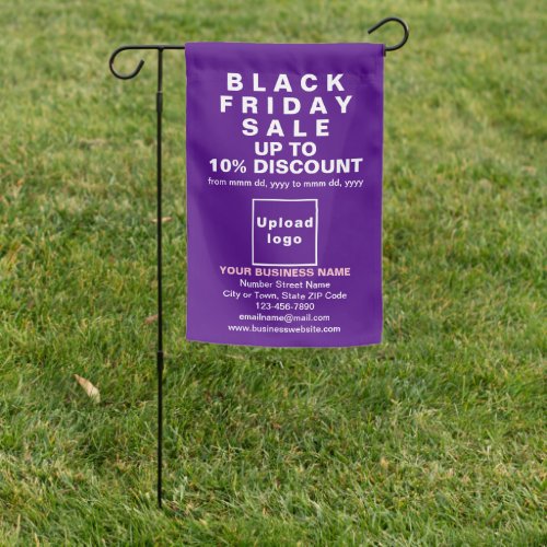 Black Friday Sale on Single_Sided Print Purple Garden Flag