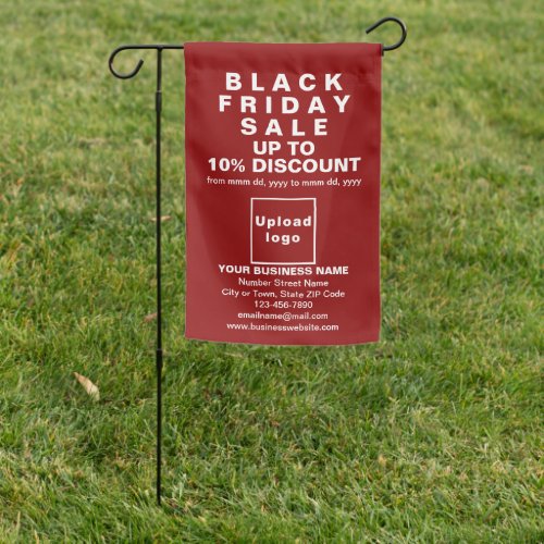 Black Friday Sale on Single_Sided Print Red Garden Flag