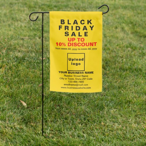 Black Friday Sale on Single_Sided Print Yellow Garden Flag