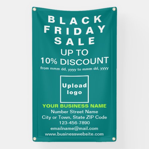 Black Friday Sale on Teal Green Banner