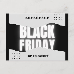 Black Friday Sale Postcard