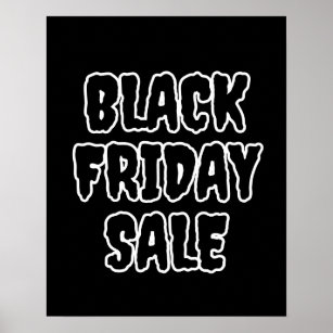 Black Friday Sale Poster, Large Retail Sale Sign