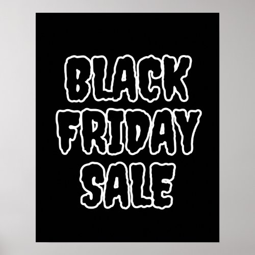 Black Friday Sale Poster Large Retail Sale Sign