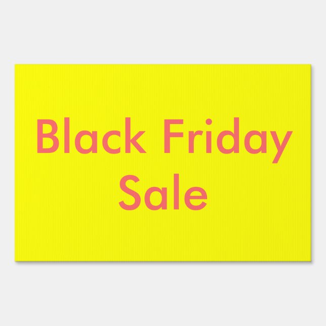 Black Friday Sale Sign (Front)