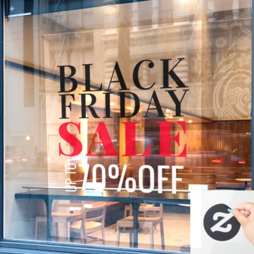 Black Friday Sale Simple  Bold Window Cling