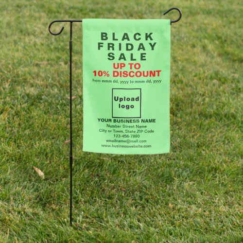 Black Friday Sale Single_Sided Print Light Green Garden Flag