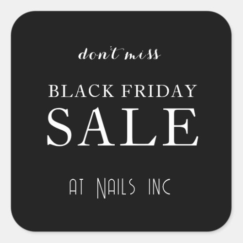 BLACK FRIDAY SALE sticker BLACK WHITE RETAIL 