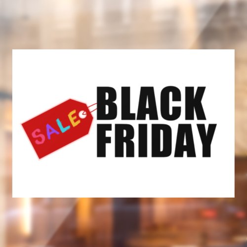 Black Friday Sale Store Window Cling