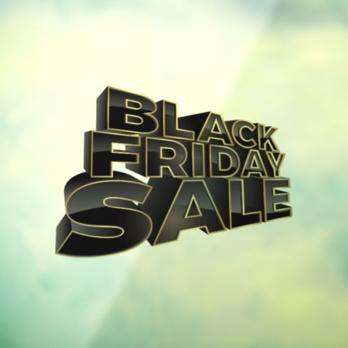 Black Friday Sale Window Cling