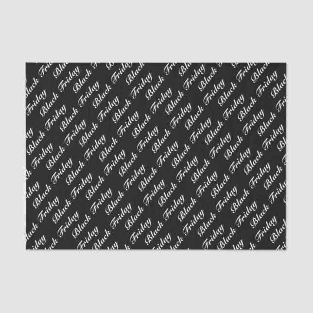 Black Friday sales pattern Tissue Paper (Front)