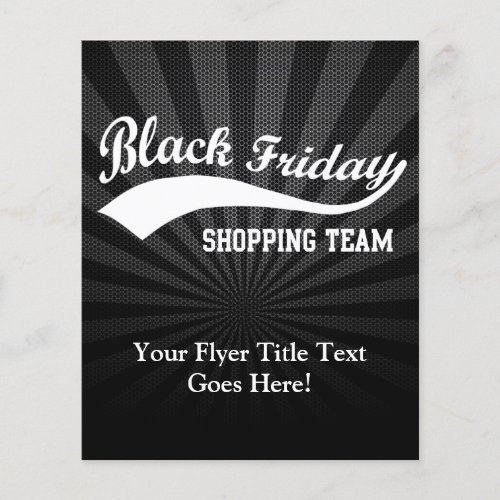 Black Friday Shopping Team Flyer