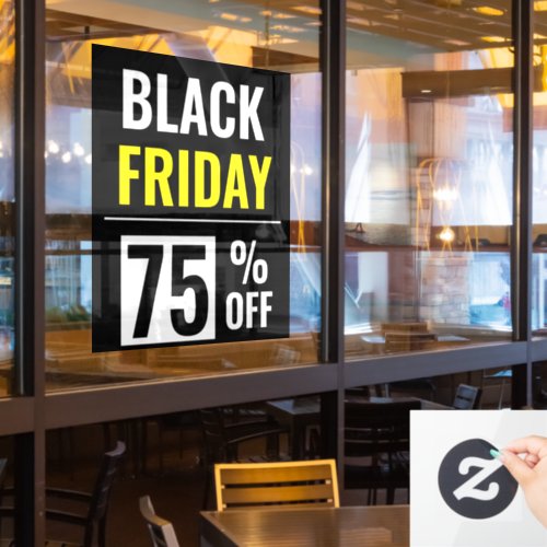 Black Friday Store Sale Discount Window Cling