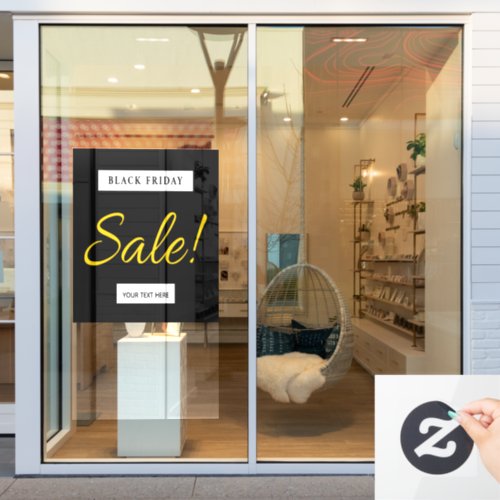 Black Friday Store Sale Sign Add Your Text Modern 