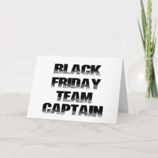 Black Friday Team Captain Holiday Card