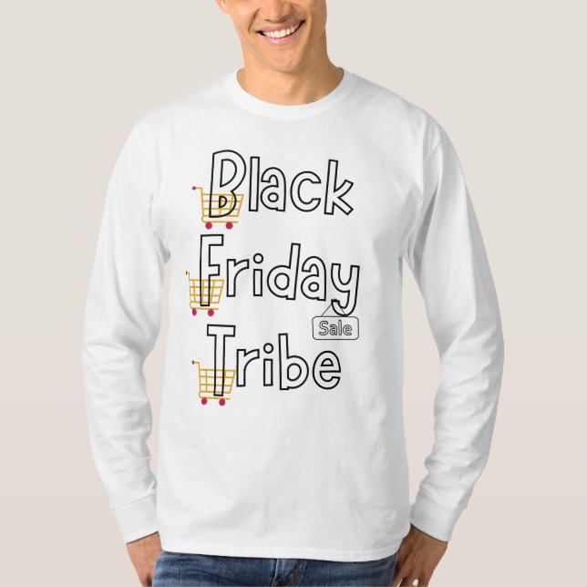 Black Friday Tribe Long Sleeve T-Shirt (Front)