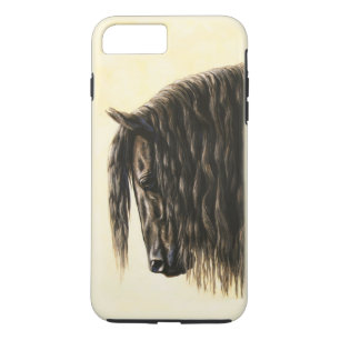 Black Friesian Draft Horse iPhone 8 Plus/7 Plus Case