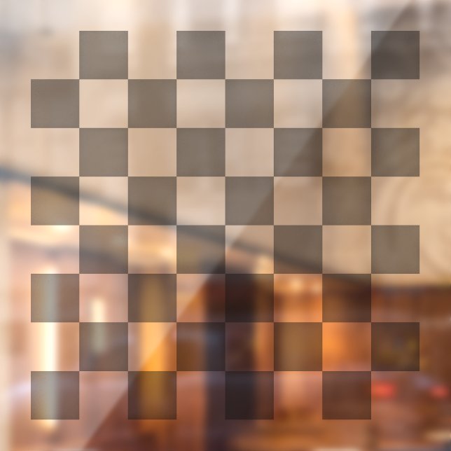 Black Frosted Translucent Chessboard Cling (Sheet 2)