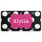 Black Fuchsia Polka Dots Personalized