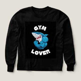 Black Full sleeve shark t-shirt Tri-Blend Shirts