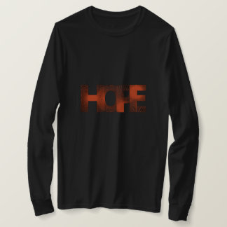 Black full sleeve Tshirt with hope design