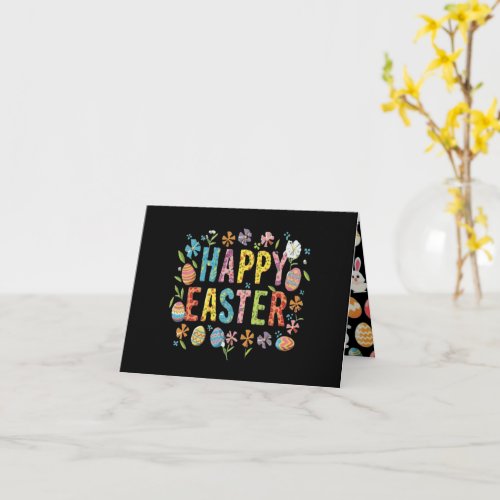 Black Funny Easter Greetings Card