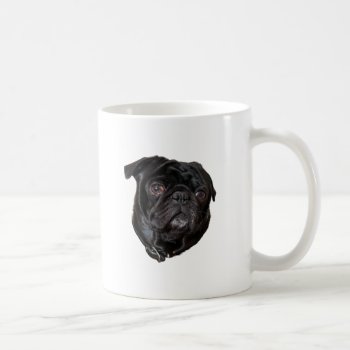 Black Funny Pug Coffee Mug by Ilze_Lucero_Photo at Zazzle