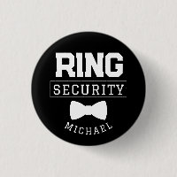 Black Funny Ring Security Wedding Favor Kid