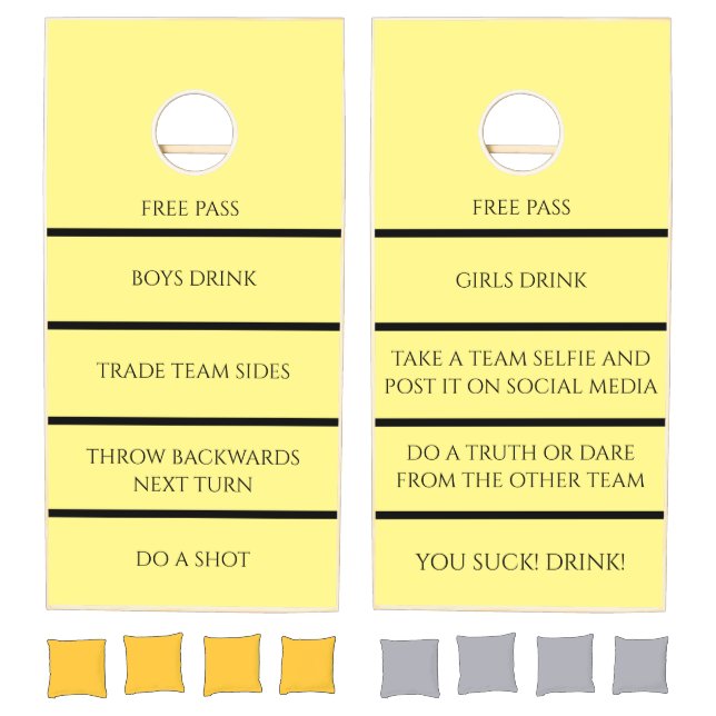 Black Funny Rules Drinking Game  (Set)
