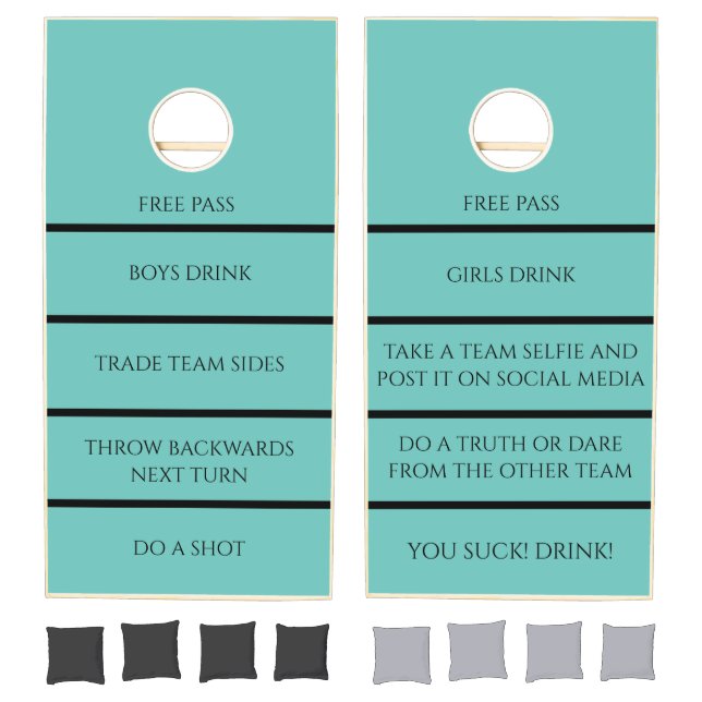 Black Funny Rules Drinking Game  (Set)
