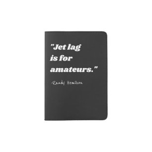 Black Funny Travel Statement Word Type Quotes Passport Holder