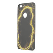 black fur texture with lightning design uncommon google pixel XL case (Back/Left)