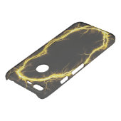 black fur texture with lightning design uncommon google pixel XL case (Top)