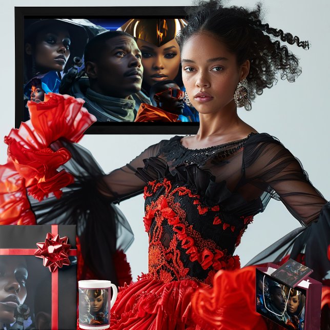 Black Future Bone China Mug (Get the full "Black Future" collection at  https://bit.ly/BlackFutureZazzle)