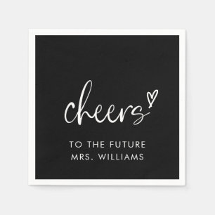 Black Future Mrs Bridal Shower Napkins