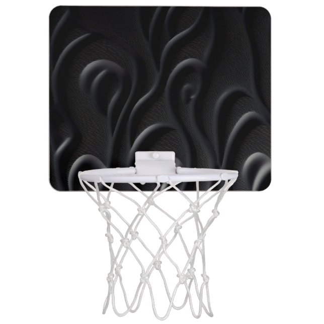 Black future texture Mini Basketball Hoop (Front)