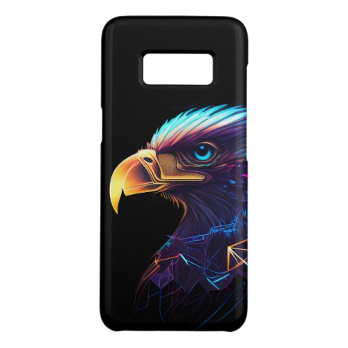 Black Futuristic Neon Eagle Case_Mate Samsung Galaxy S8 Case