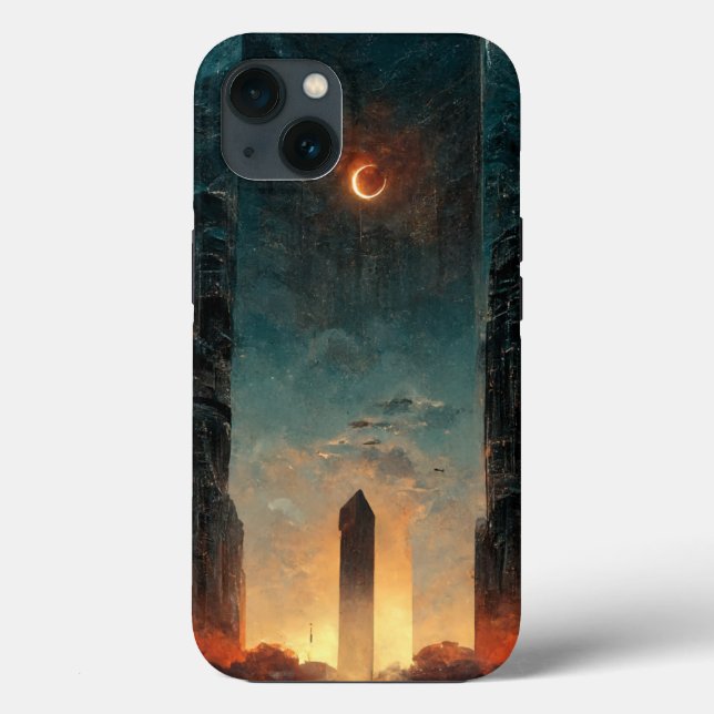 Black Gate Fantasy Sci-Fi Art Case-Mate iPhone Case (Back)