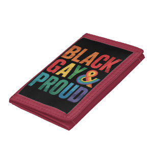 Black Gay and Proud LGBTQ Black Queers Tri-fold Wallet