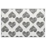 Black Gears Steampunk Hearts Fabric